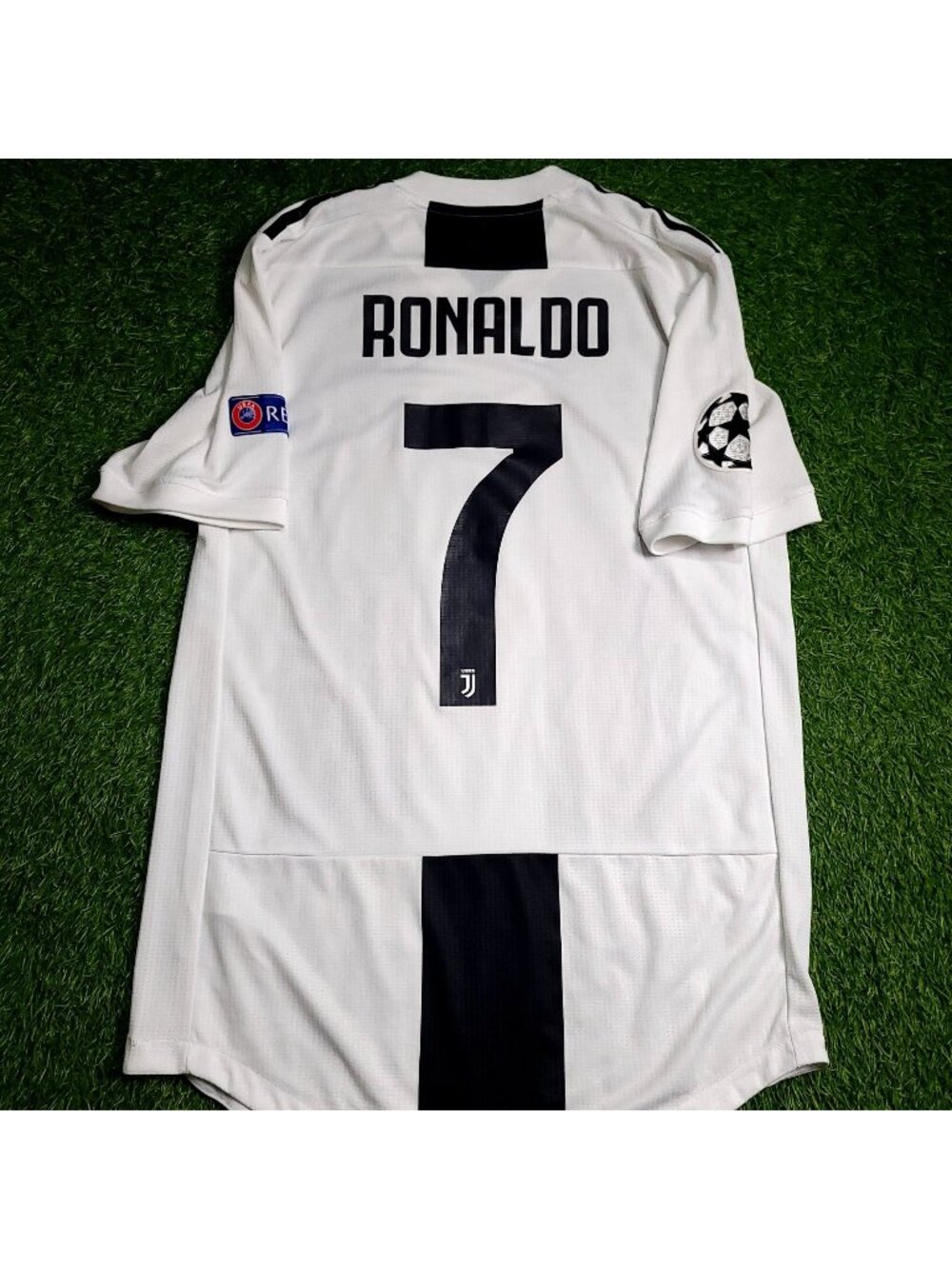 Cristiano Ronaldo Juventus 2018 2019 DEBUT UEFA PLAYER ISSUE Soccer Jersey M